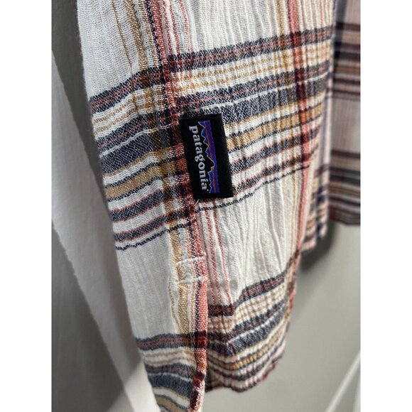 Patagonia Men’s XL A/C Lightweight Short Sleeve Shirt Plaid Crepe Pocket Button - Picture 8 of 16